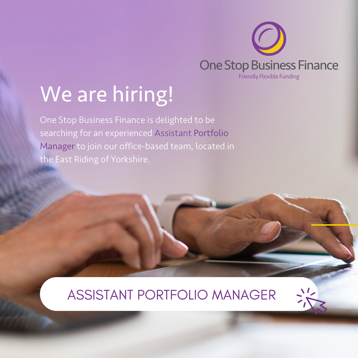 We're hiring! We're recruiting an Assistant Portfolio Manager